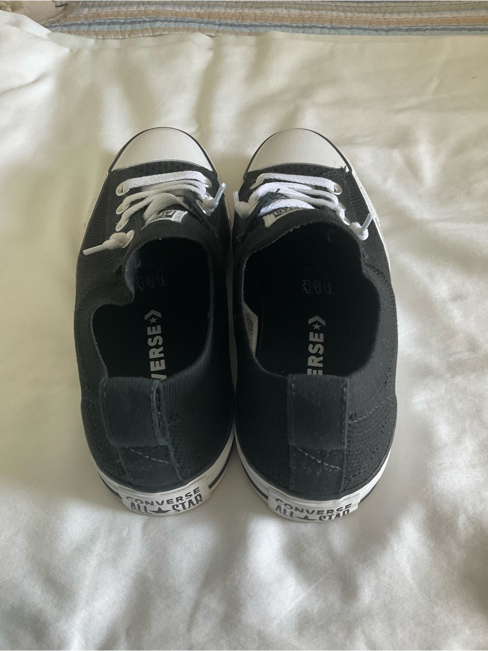 Converse Women’s Chuck Taylor All Star Low Top Sneakers - Black/White - Picture 2 of 9